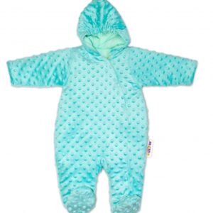 Baby Nellys Kombinézka/overálek Minky, zateplená - mátová, vel. 74