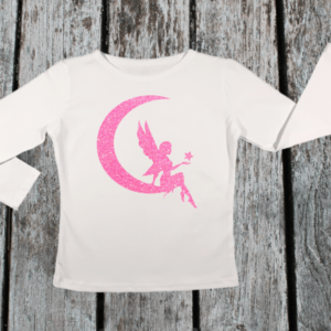 KIDSBEE Dívčí bavlněné tričko Fairy - bílé, vel. 98
