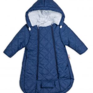 Kombinézka s kapucí do autosedačky, kočárku Lux Baby Nellys ®prošívaná - granát, vel. 68