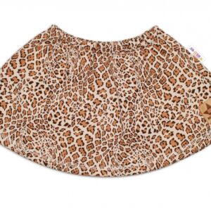 BABY NELLYS Dětská sukně Gepard - hnědá