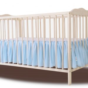 Baby Nellys Bavlněný volánek pod matraci - sv. modrý