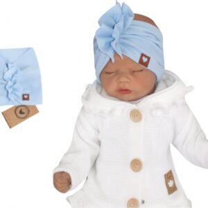 Z&Z Stylová bavlněná Čelenka/Turban, sv. modrá