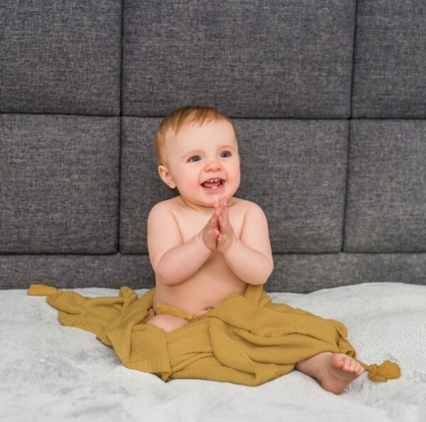 BabyOno Luxusní bambusová dečka  - medová - Obrázek 3