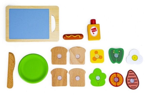 Eco Toys Dřevěná sada - Snídaně - Obrázek 4
