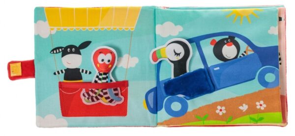 Hencz Toys Měkká senzorická knížka Let balónem - Obrázek 4