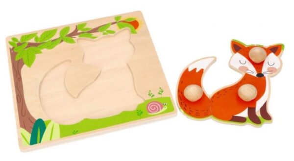 Dřevěné zábavné vkládací puzzle 4 roční období - Obrázek 6