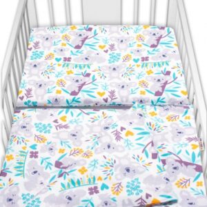 3-dílná sada, mantinel s povlečením Koala na stromě, 135x100 cm