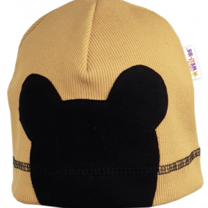 Baby Nellys Jarní, podzimní čepice Mouse, camel, vel. 2/4 roky