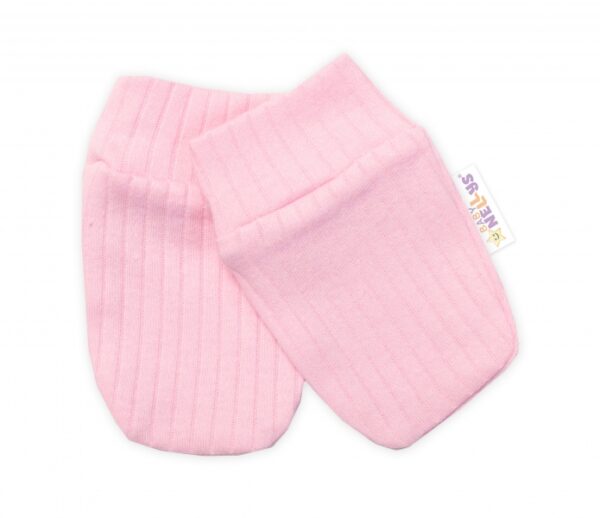 Praktická 5-dílná žebrovaná soupravička do porodnice Baby Nellys GIRL, růžová, vel. 68 - Image 2