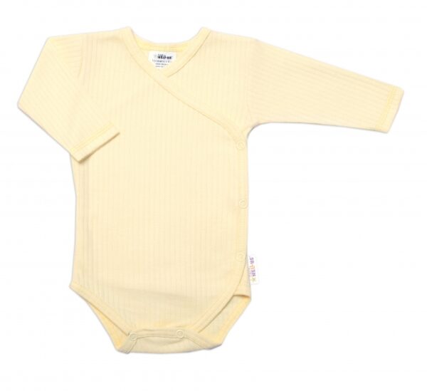 Praktická 5-dílná žebrovaná soupravička do porodnice Baby Nellys GIRL, žlutá, vel. 68 - Image 5