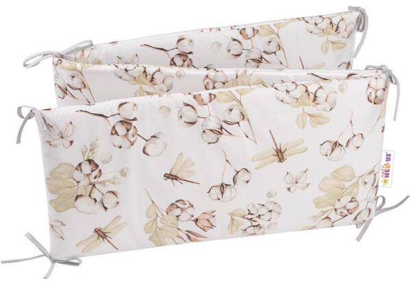 3-dílná sada Mantinel s povlečením COTTON Premium, bílá/béžová - Obrázek 2