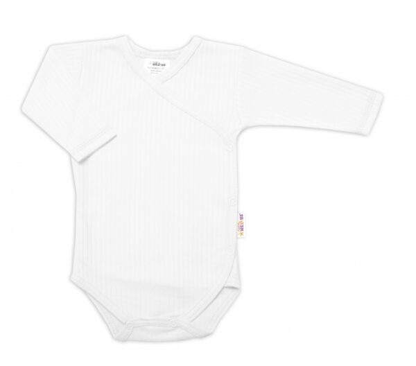 Praktická 5-dílná žebrovaná soupravička do porodnice Baby Nellys BOY, bílá, vel. 68 - Image 4