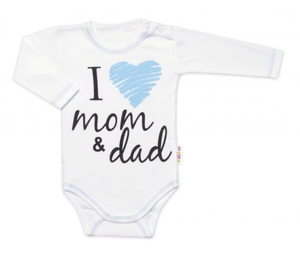 5-ti dílná soupravička do porodnice I love mom & dad, kluk, Baby Nellys - Image 2