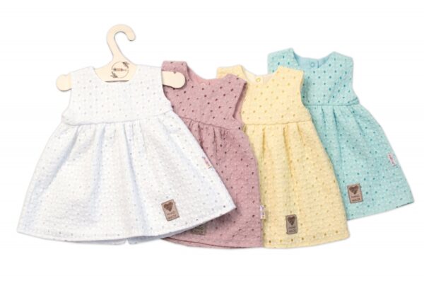 Baby Nellys Lehké Handmade šatičky Madeira, bílé, vel. 86 - Image 3