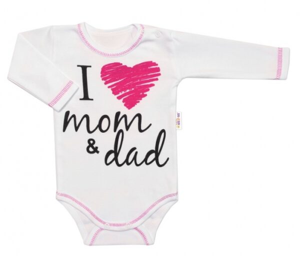 5-ti dílná soupravička do porodnice I love mom & dad, holka - Obrázek 5