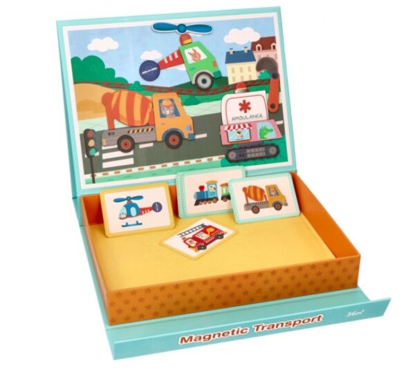 Lelin Magnetická naučná sada/puzzle - Vozidla - Obrázek 4