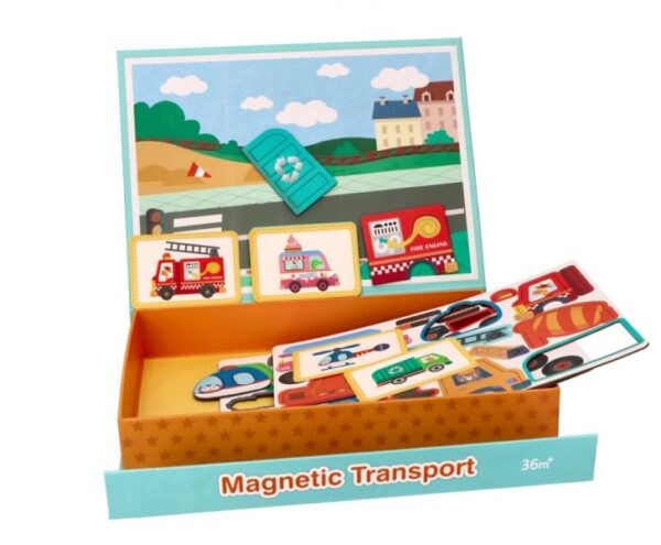 Lelin Magnetická naučná sada/puzzle - Vozidla - Obrázek 6