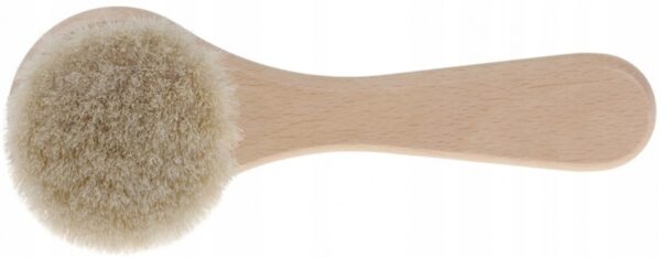 Dřevěný velký kartáč s měkkým přírodním vlasem, přírodní - Image 3