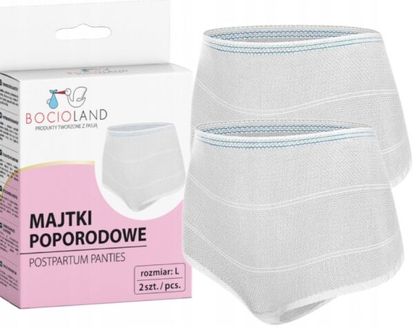 Síťkované poporodní kalhotky L, 2ks v balení, - Obrázek 3