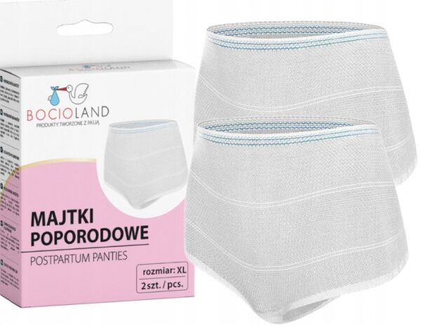 Síťkované poporodní kalhotky XL, 2ks v balení - Obrázek 3