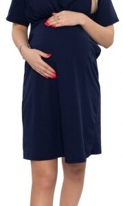 Dámská těhotenská/kojící noční košile Luna, granát, vel. XXL