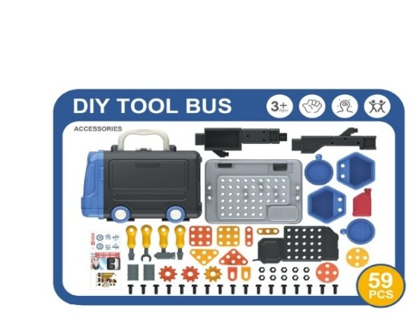 Dětský pojízdný autobus - Dílna s příslušenstvím, Tulimi - Obrázek 2