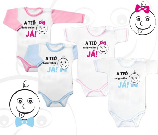 Baby Nellys Body dlouhý rukáv s vtipným textem, A TEĎ tady velím JÁ!, Kluk, vel. 86 - Image 2