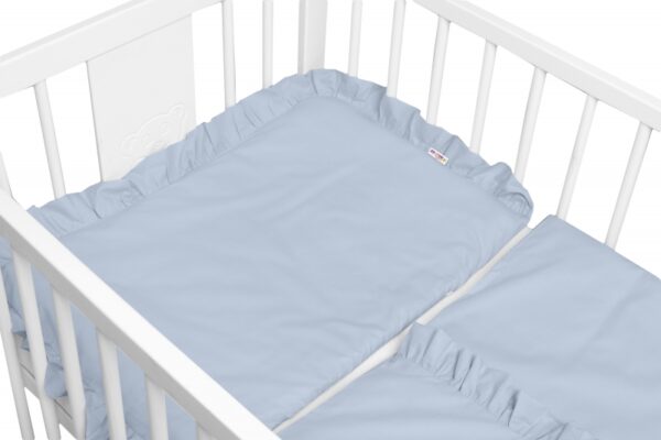 2-dílné bavlněné povlečení s volánkem SOFT, Baby Nellys, jeans, modrá - Obrázek 2