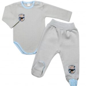 2-dílná sada G-baby body dl. rukáv + polodupačky Fotograf, šedá, vel. 68