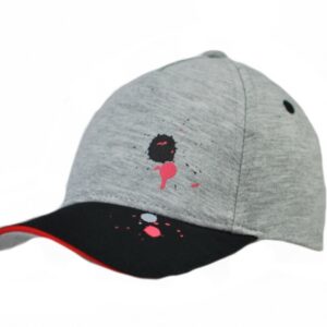 Dětská kšiltovka Baby Nellys, Skvrna - šedá/černá, vel. 80/86, obvod 42-46cm