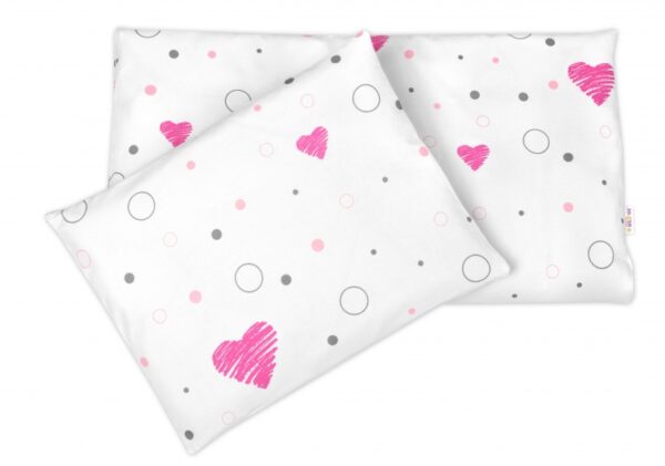 Sada do kočárku s výplní, I love Girl Baby Nellys, růžová/bílá - Image 2