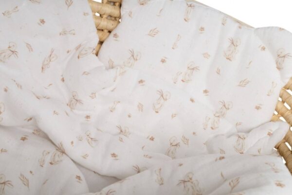 Mušelínová sada GOOSE Teddy 30x35cm, 70x100cm, 2D, Baby Nellys, bílá, Husičky - Obrázek 2