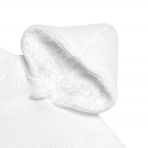 Zimní pletená kombinézka/overálek s kapucí Baby Nellys - bílá, vel. 62