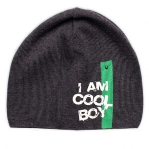 Jarní, podzimní čepice I am Cool Boy, grafit, 40-46 cm