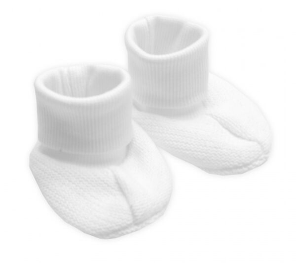 3-dílná souprava Hand made, pletený kabátek, kalhoty a botičky, bílá, vel. 62 - Obrázek 7