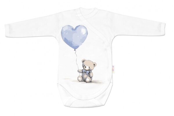Sada do porodnice pro miminko 4D Teddy Love - bílá/modrá, rozm. 56 - Image 2