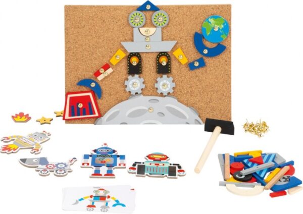 Dřevěná zatloukačka hra, Roboti - Obrázek 2