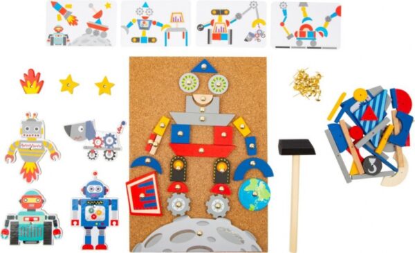 Dřevěná zatloukačka hra, Roboti - Obrázek 3