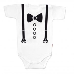 Body krátký rukáv, Elegán - bílé