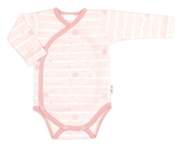 Zavinovací body, polodupačky + rukavičky zdarma, 3D,bavlna, Baby Star, pastel rose,vel. 68 - Image 4