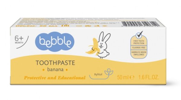 Dětská zubní pasta - banán, 50 ml - Obrázek 2