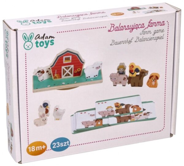 Dřevěná balanční hra, puzzle - Farma se zvířátky - Obrázek 7