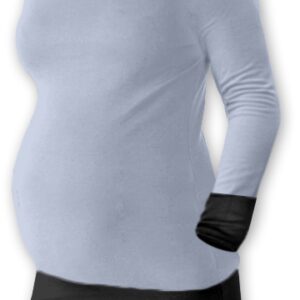 Be MaaMaa Těhotenska tunika DUO - šedá/černá , vel. L/XL