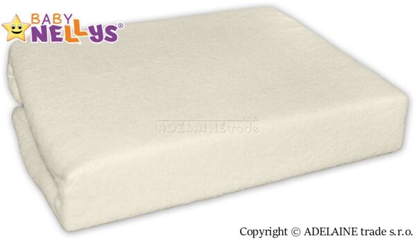 Nepromokavé prostěradlo do postýlky 120x60cm - smetanové, Baby Nellys - Image 2