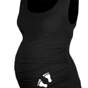 Top, tílko Dana s potiskem Nožiček  - černé, vel. L/XL