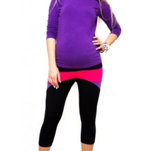 Be MaaMaa Sportovní, elegantní 3/4 legíny  RENA - vzor č. 2