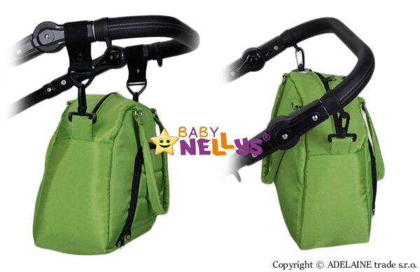 Taška na kočárek Baby Nellys ® ADELA LUX - amarantová - Obrázek 6