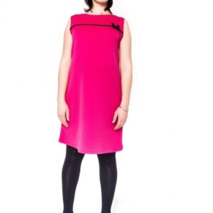 Be MaaMaa Těhotenské šaty/tunika DIOR - amarant, vel. L/XL