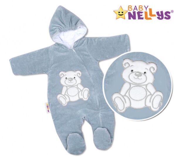 Kombinézka/overálek Teddy Bear, velikost: 68 - šedá