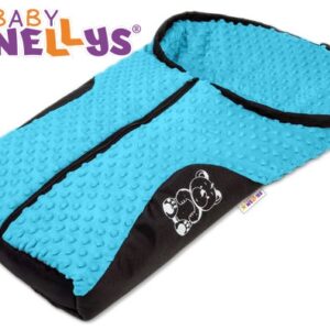 Fusák nejen do autosedačky Baby Nellys ® MINKY - modrý, tyrkys